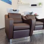 Wash-Lounge mit Massagewaschsessel