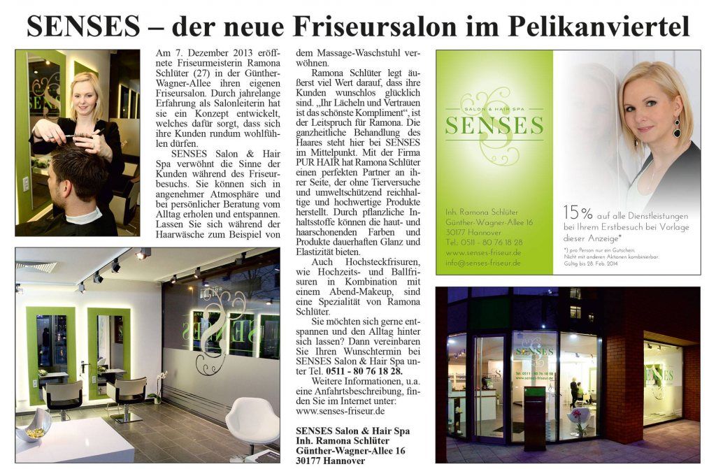 SENSES in den Lister Nachrichten